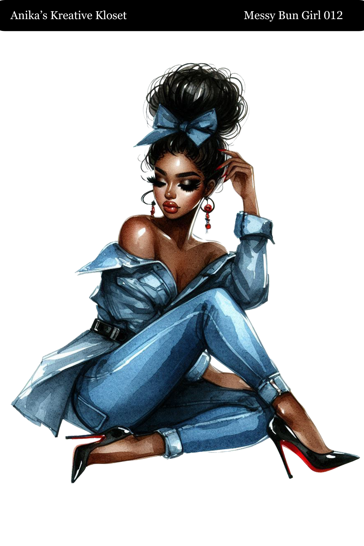 Messy Bun Girl