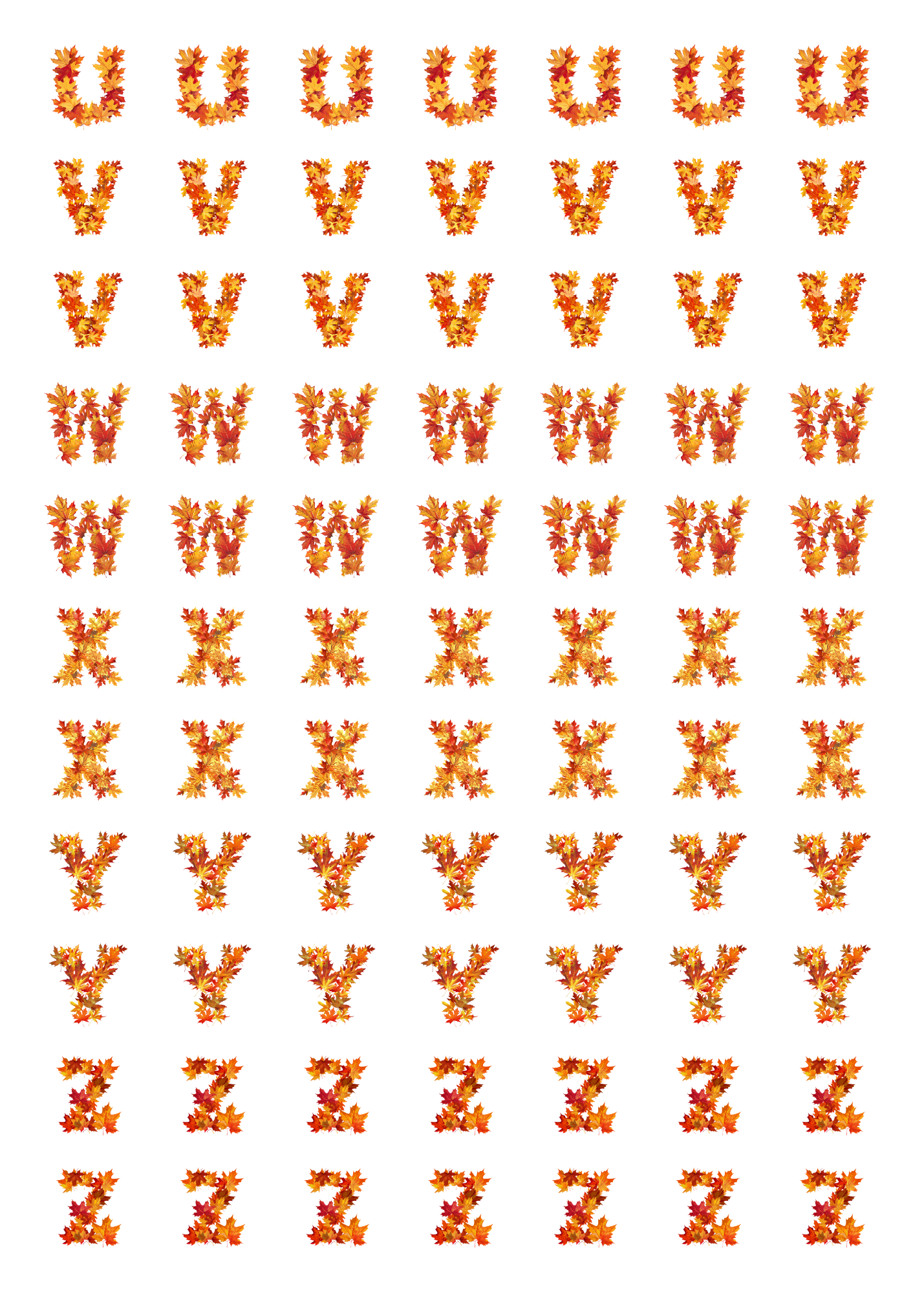 Alphabet: Fall Style