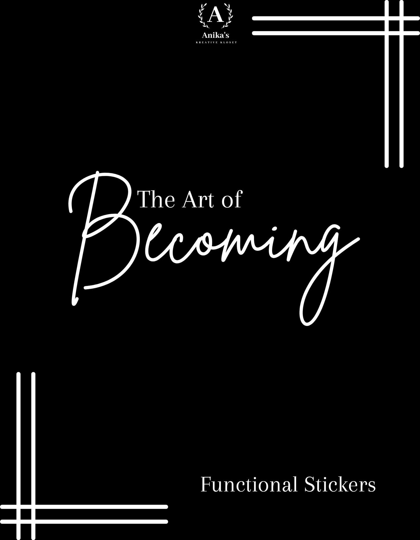 The Art of Becoming: Spa Day Functional Stickers