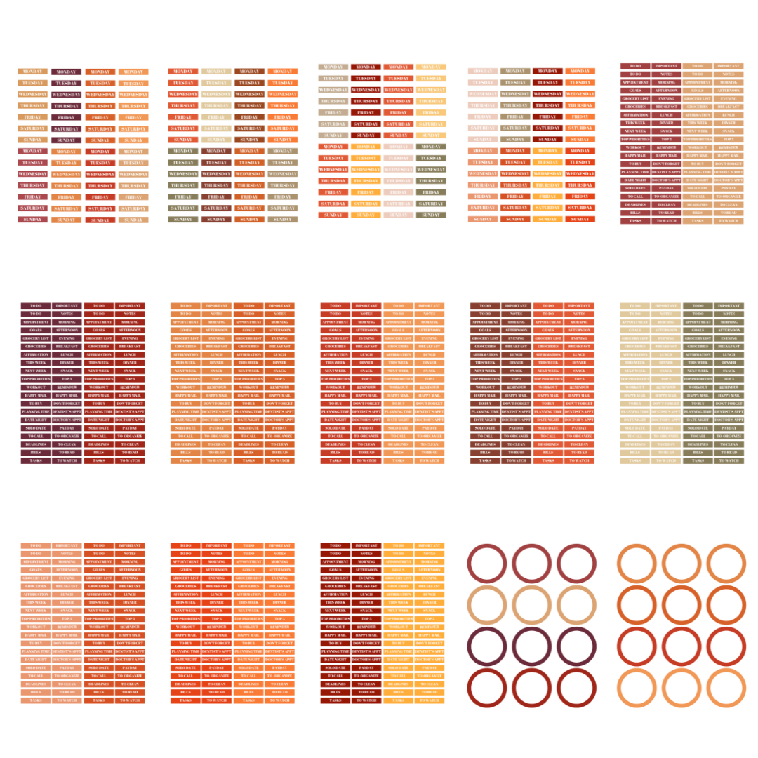 The Art of Becoming: Fall Functional Sticker Book