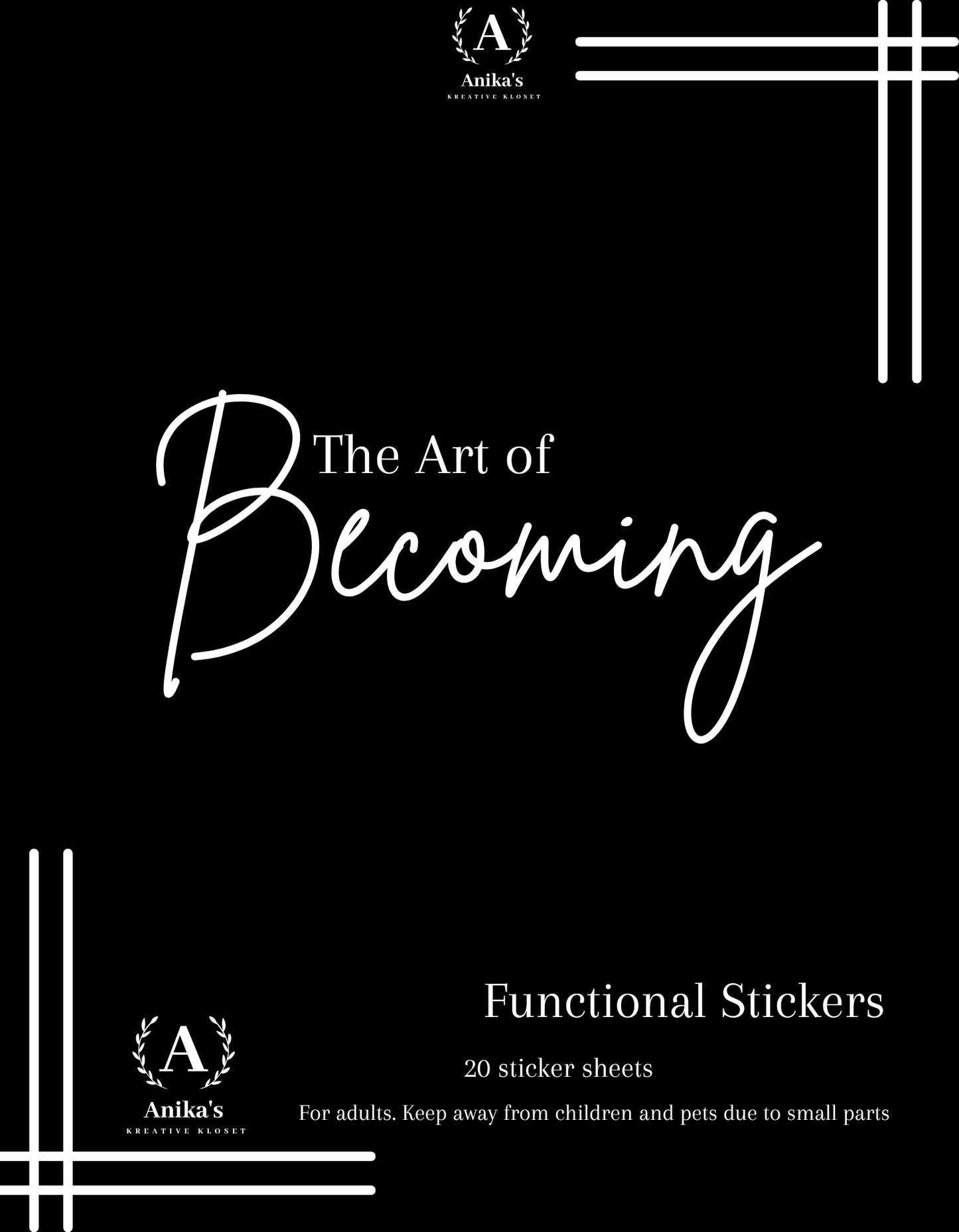 The Art of Becoming: Spa Day Functional Stickers