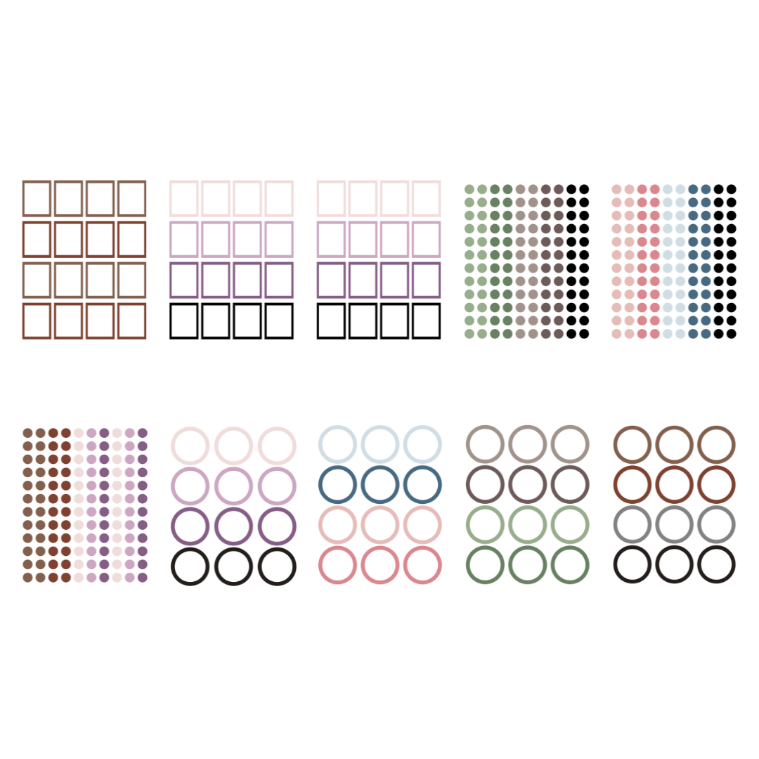 The Art of Becoming: Spa Day Functional Stickers