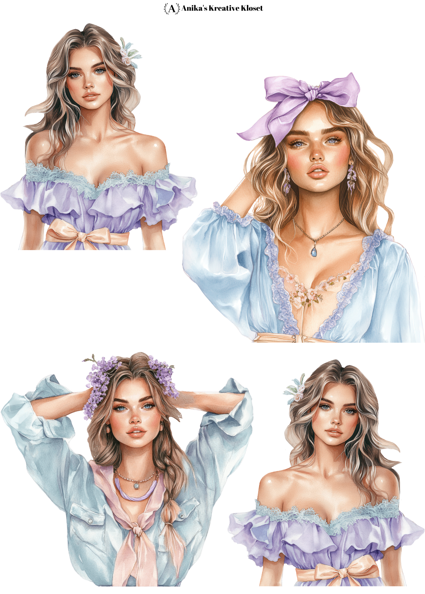 August Monthly Dolls Add-on 3 & 4