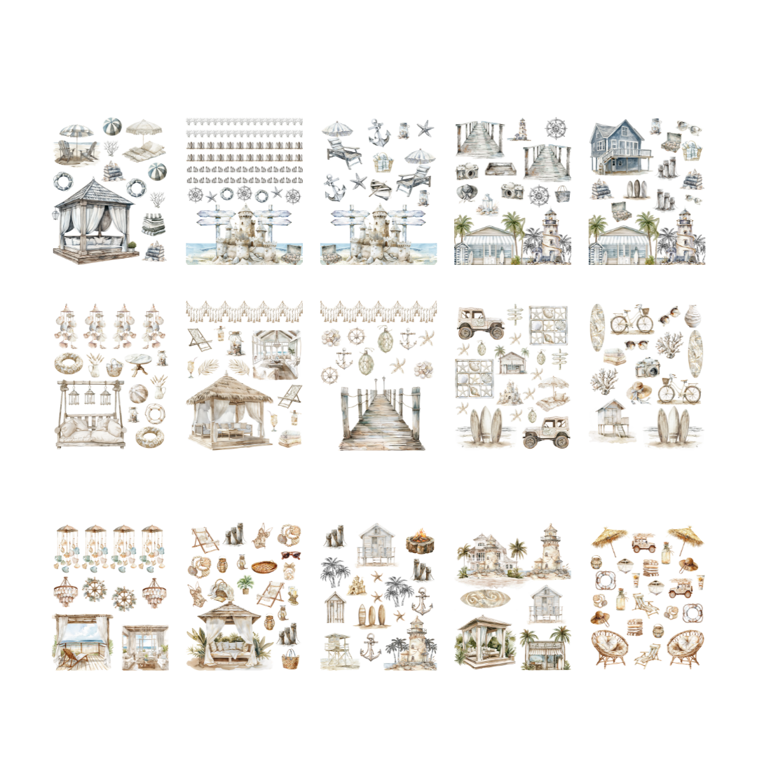 Beach Day Sticker Book