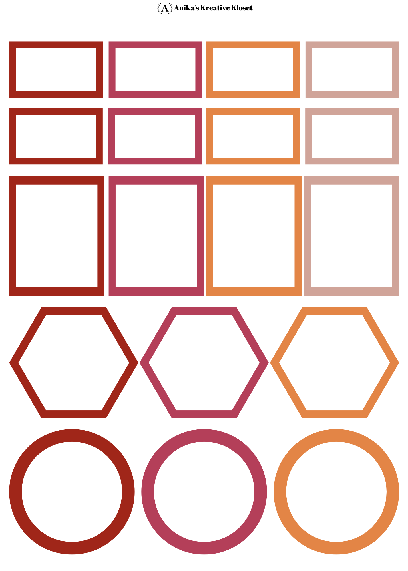 November Monthly Sticker Kit