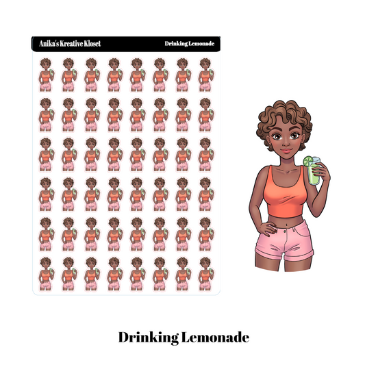Maddie Drinking Lemonade