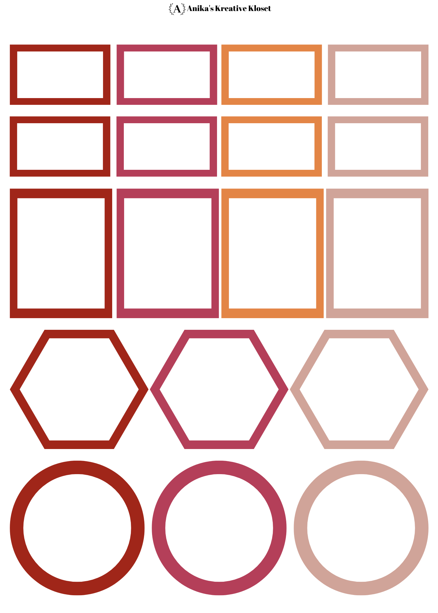 November Monthly Sticker Kit