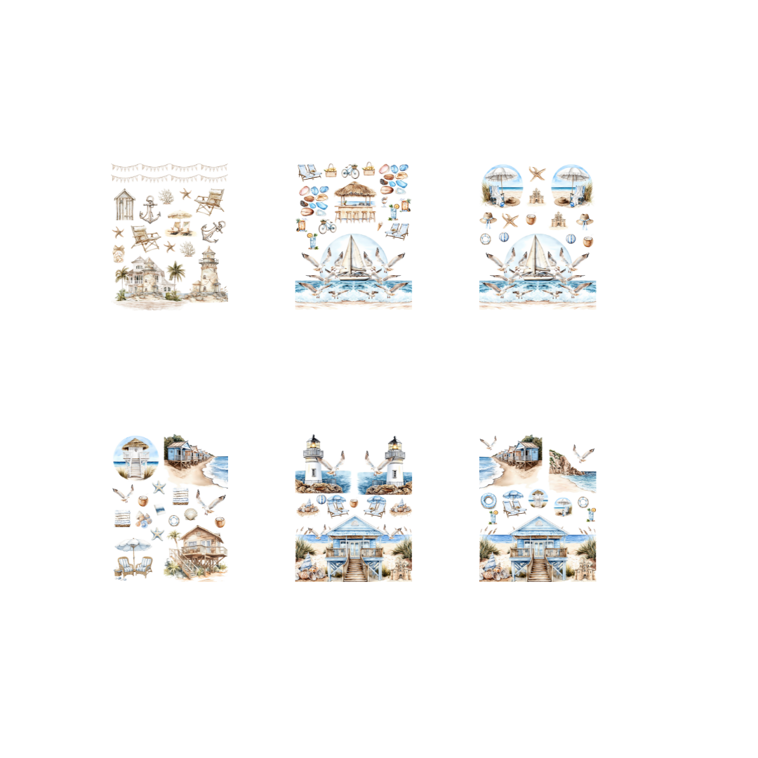 Beach Day Sticker Book