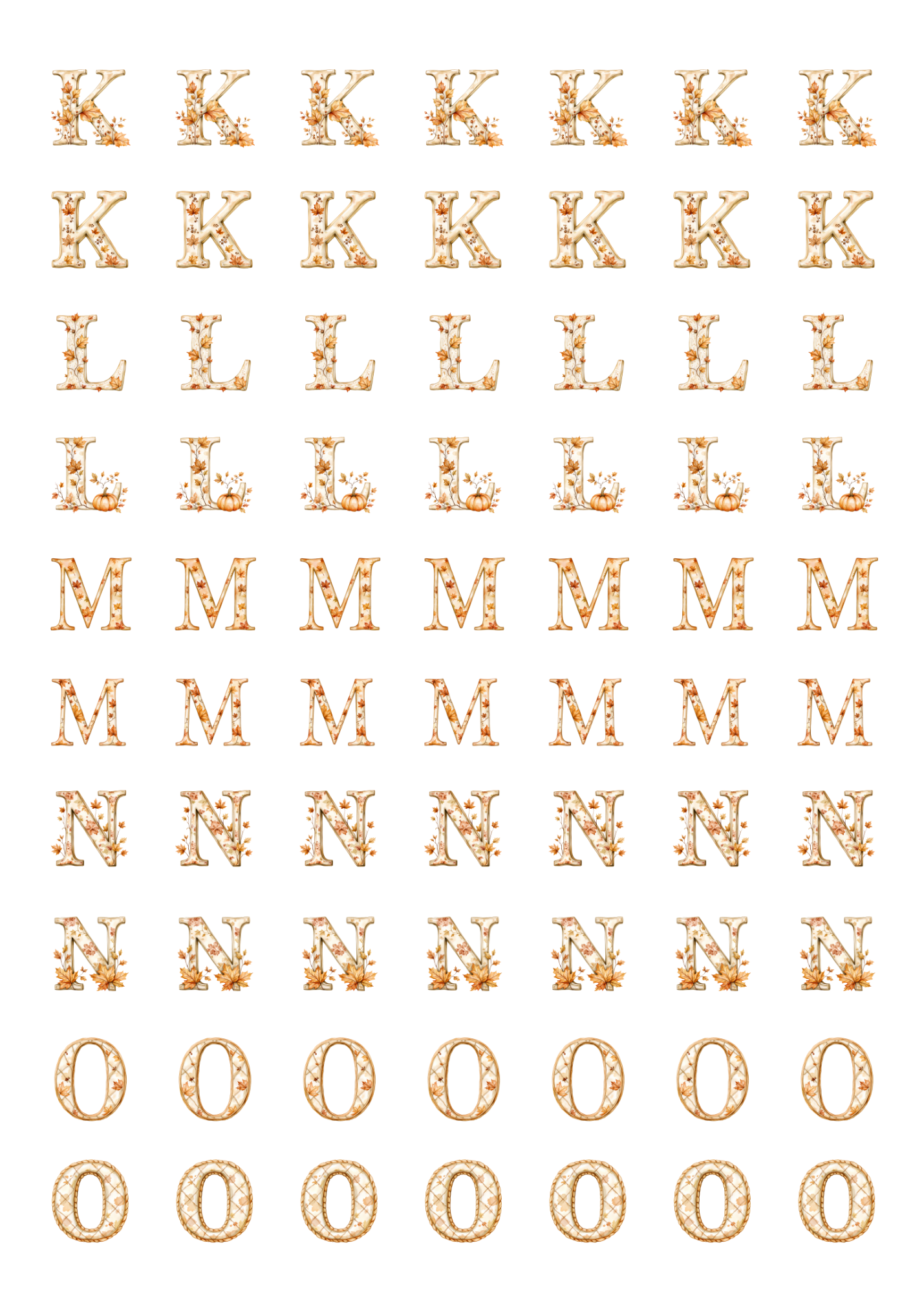 Alphabet: Fall Style