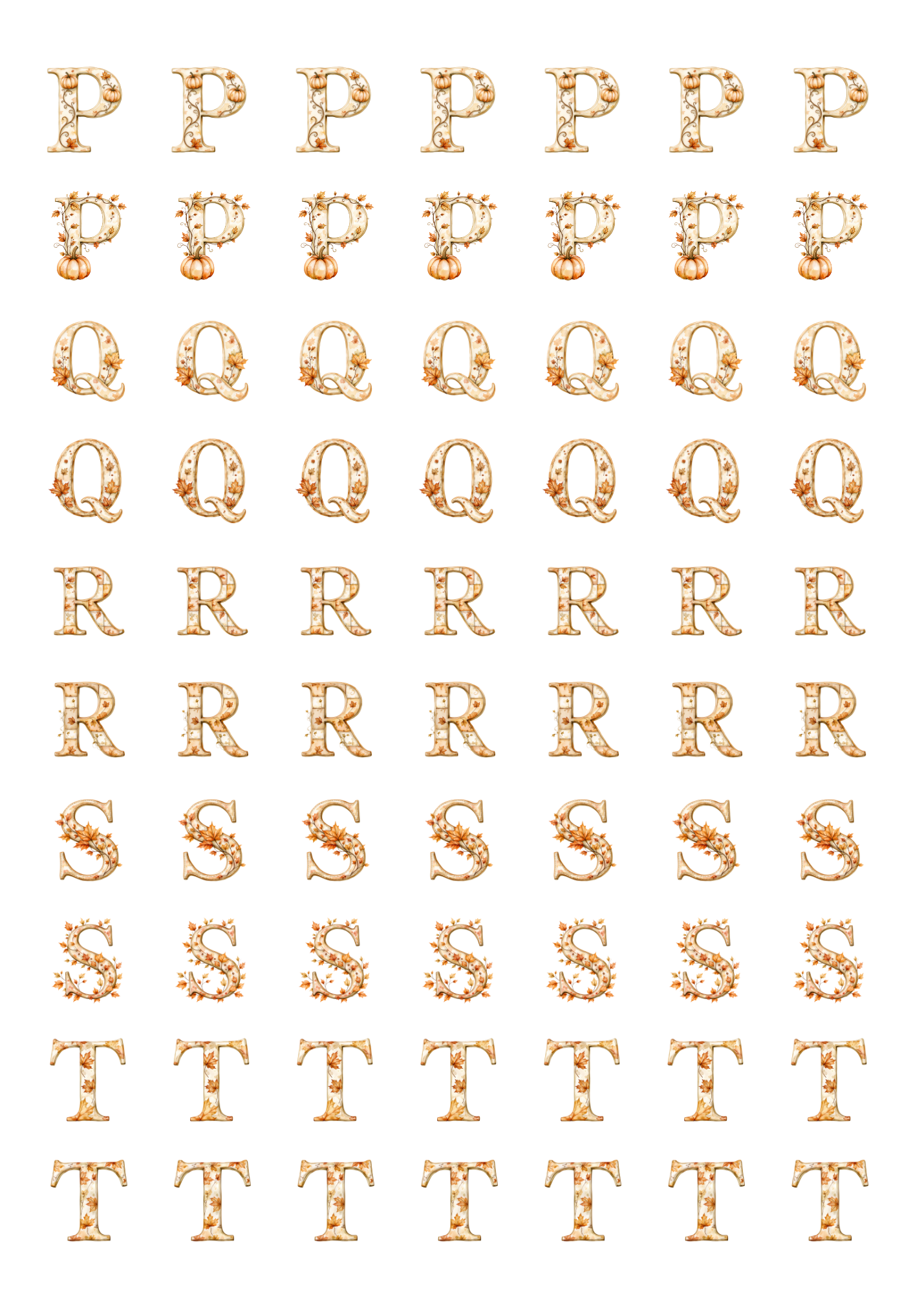 Alphabet: Fall Style