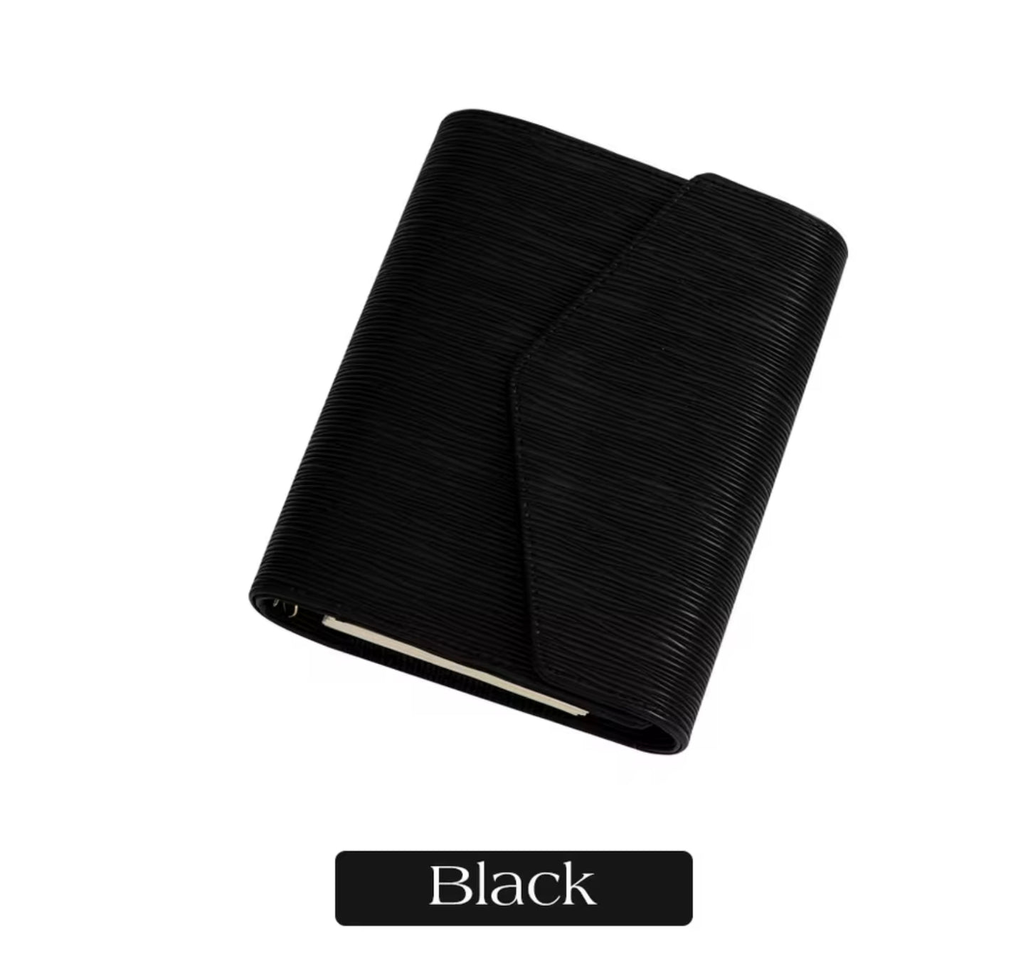 A6 Saffiano Epi Budget Binder – Stylish & Durable Money Organizer