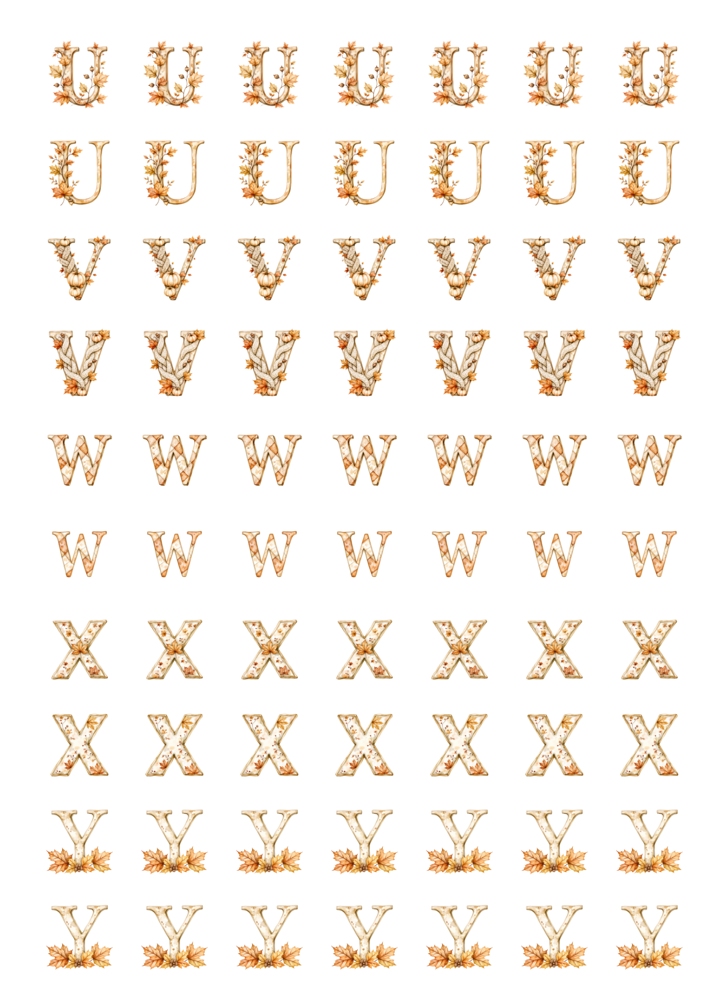 Alphabet: Fall Style