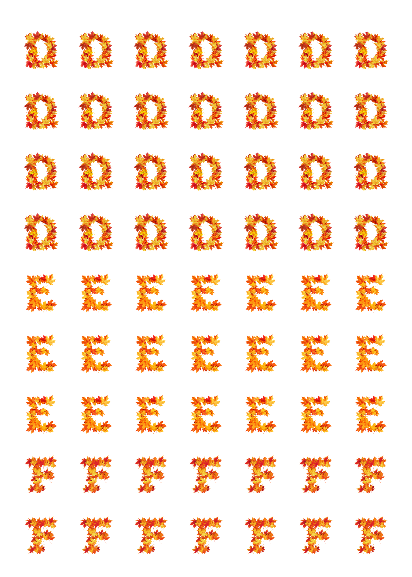 Alphabet: Fall Style