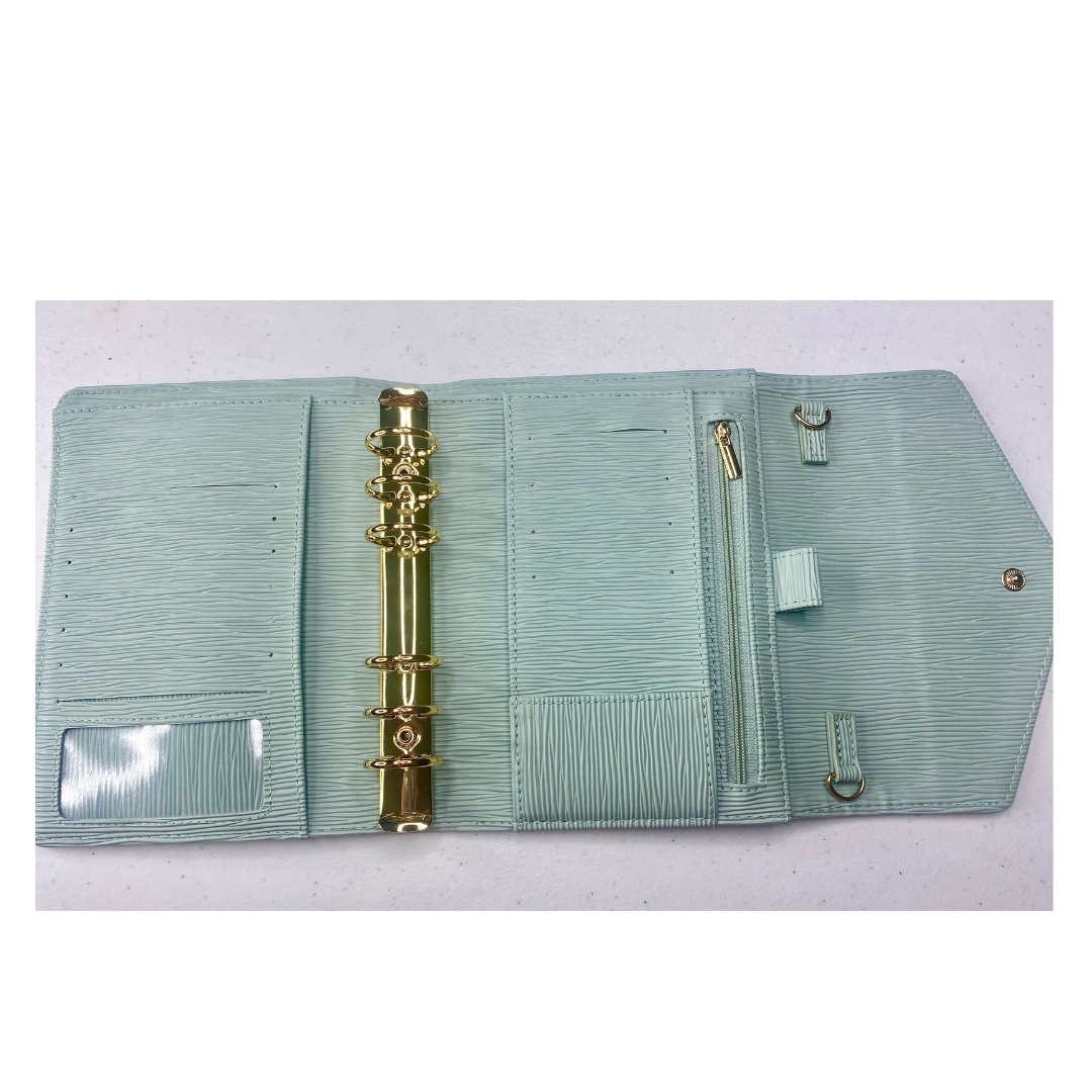 A6 Saffiano Epi Budget Binder – Stylish & Durable Money Organizer