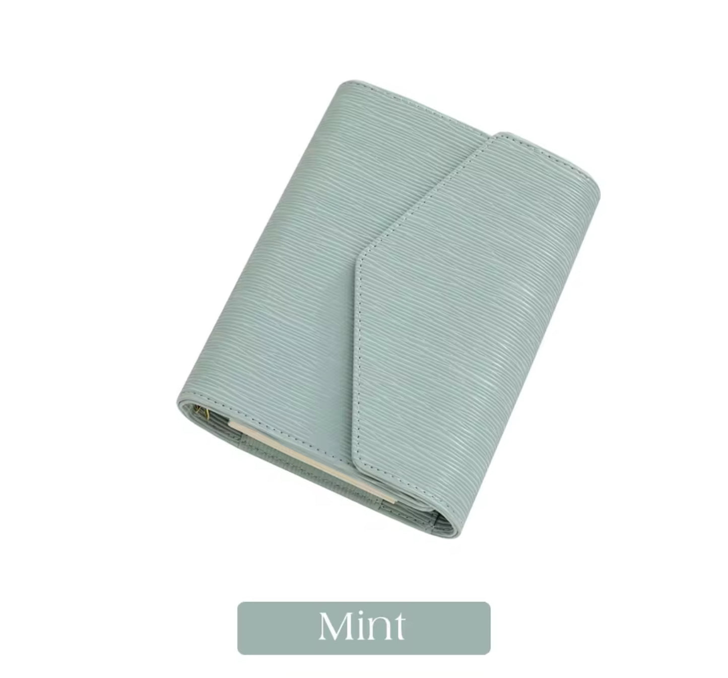 A6 Saffiano Epi Budget Binder – Stylish & Durable Money Organizer