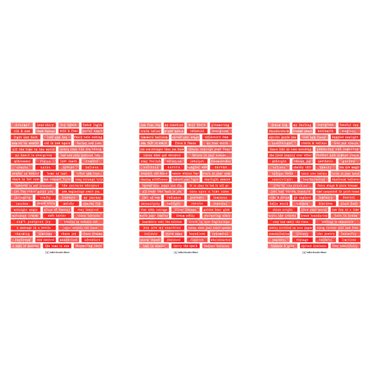 Journal word Strips: Cherry
