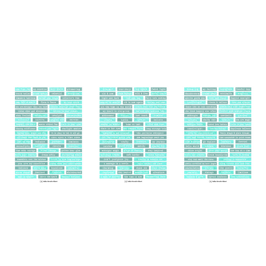 Journal word Strips: Ocean