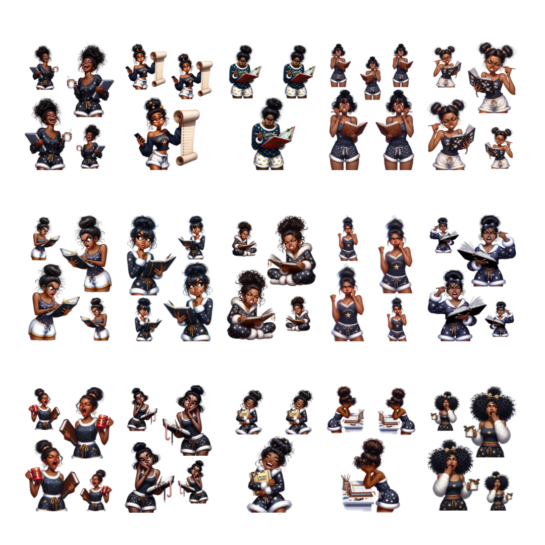 Quirky Christmas Planner Girl Vol. II