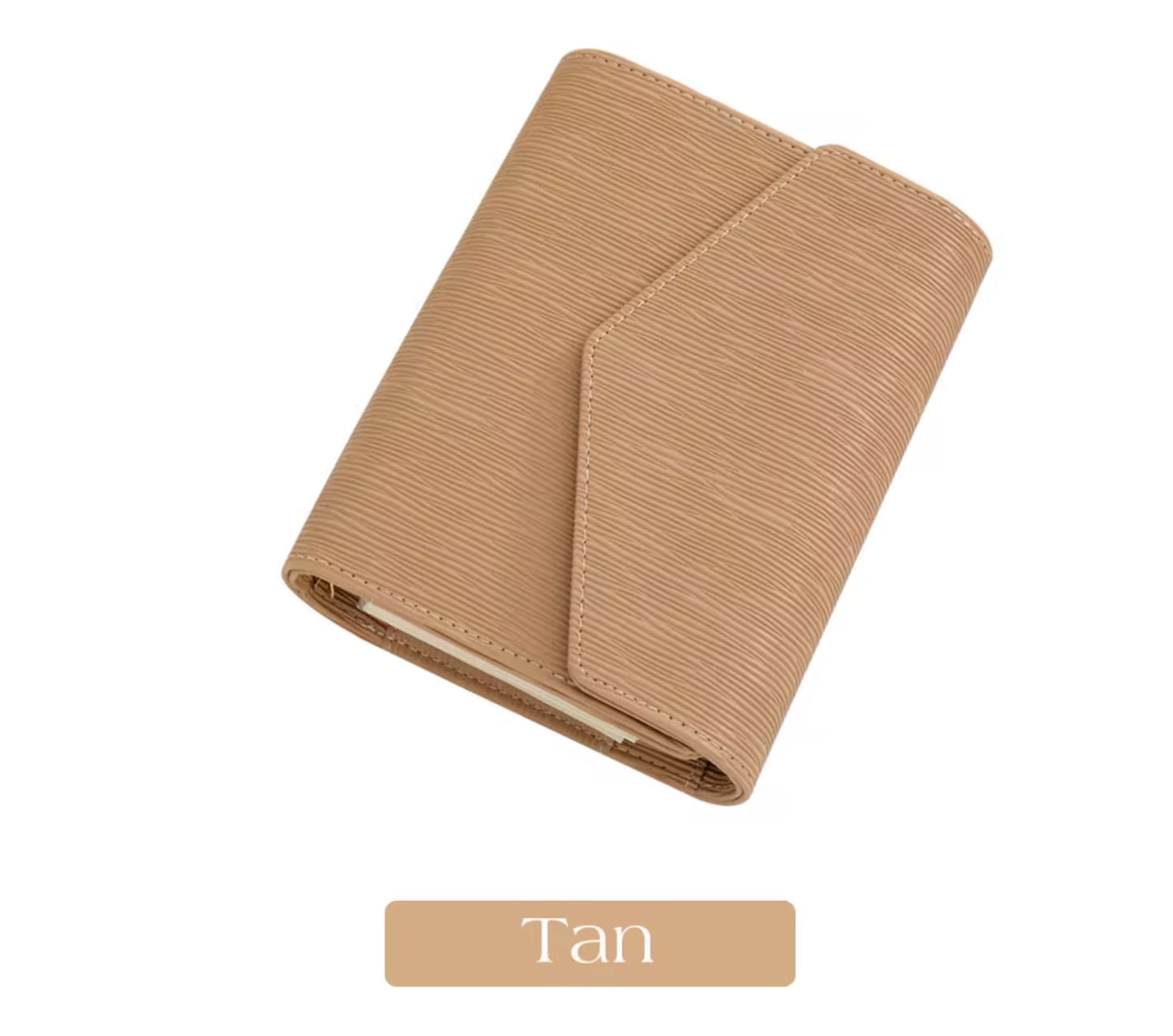 A6 Saffiano Epi Budget Binder – Stylish & Durable Money Organizer