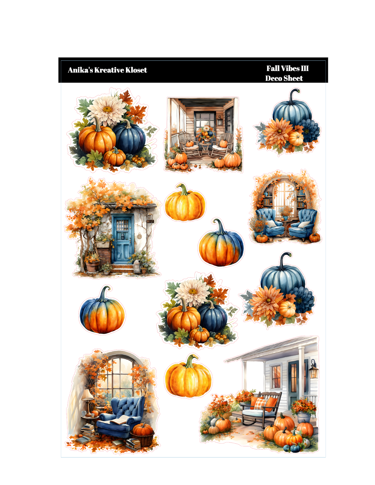 Fall Vibes Deco Sheet III