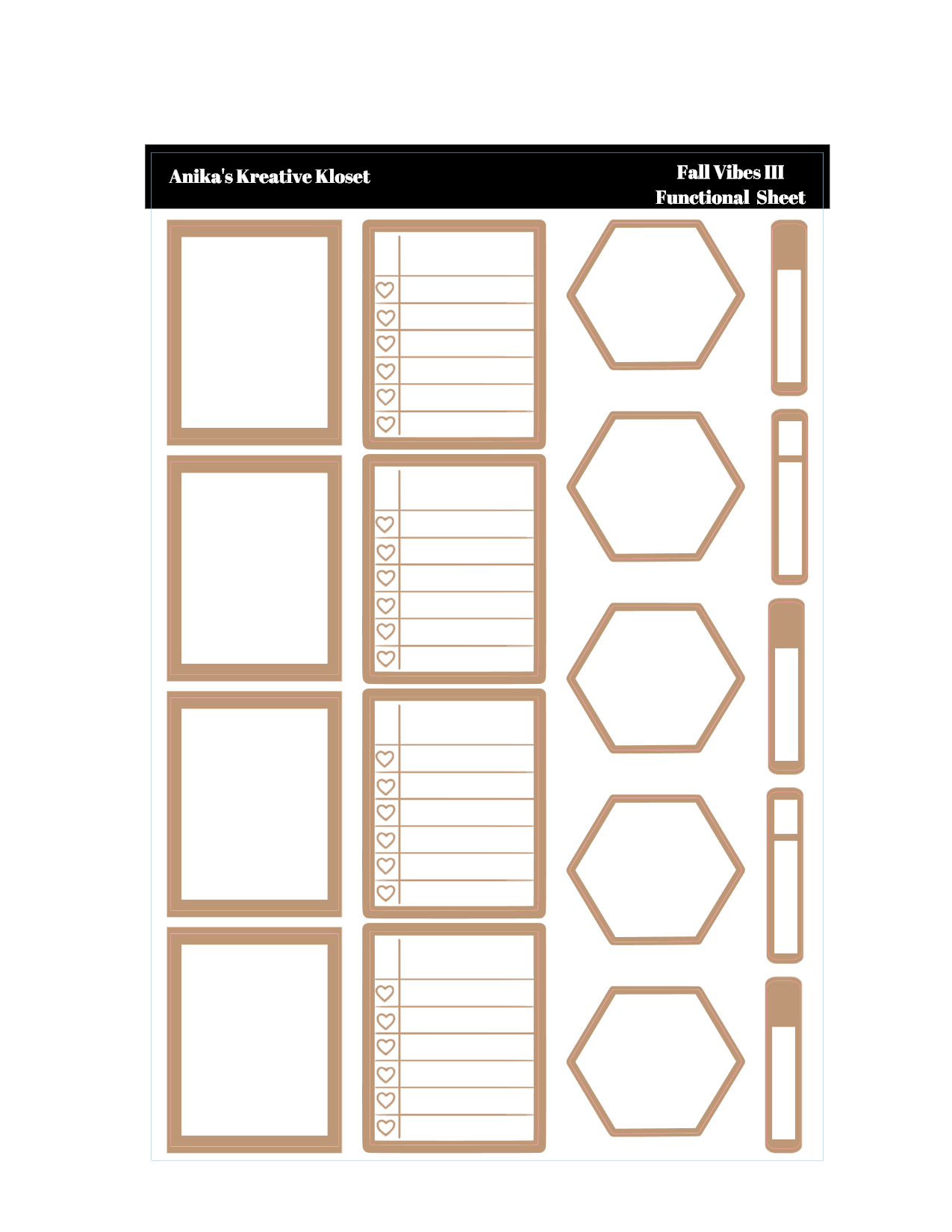 Fall Vibes Deco Sheet III
