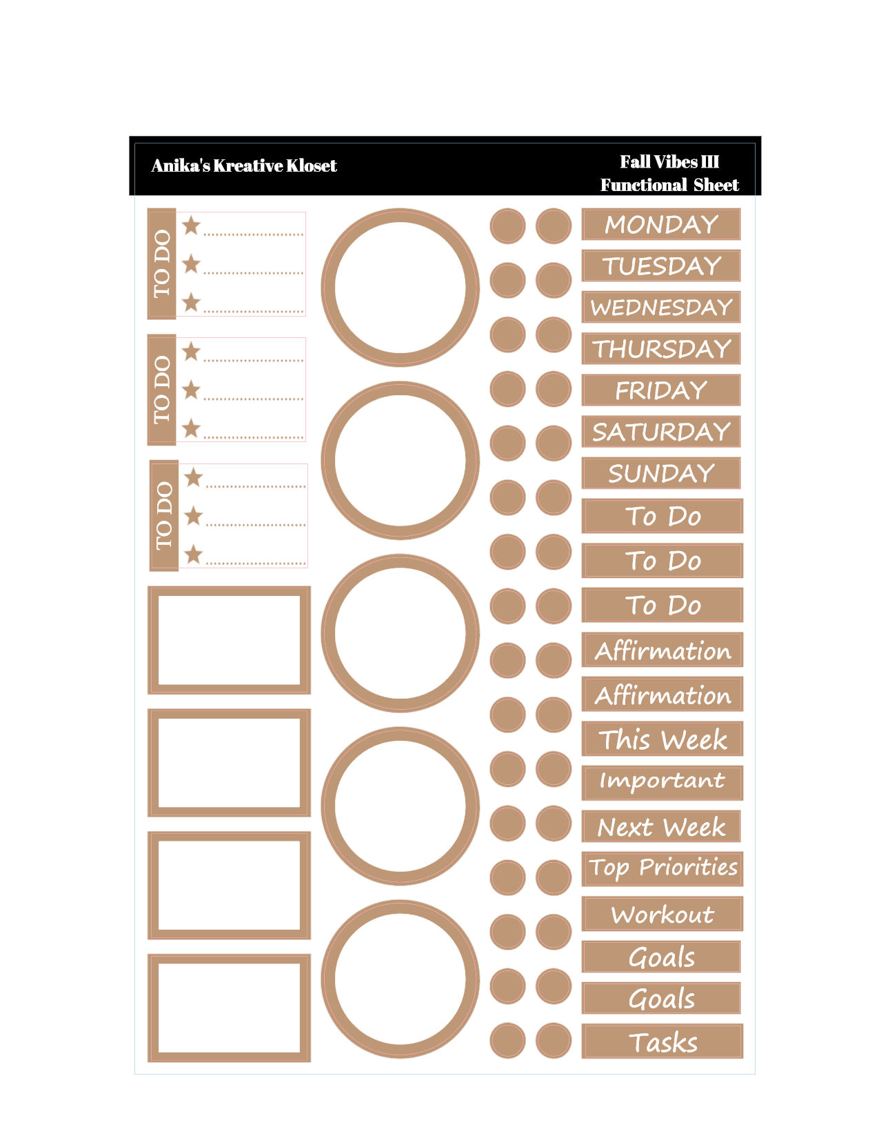 Fall Vibes Deco Sheet III
