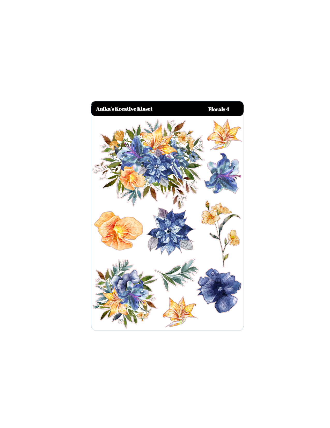 Blue Floral Bundle