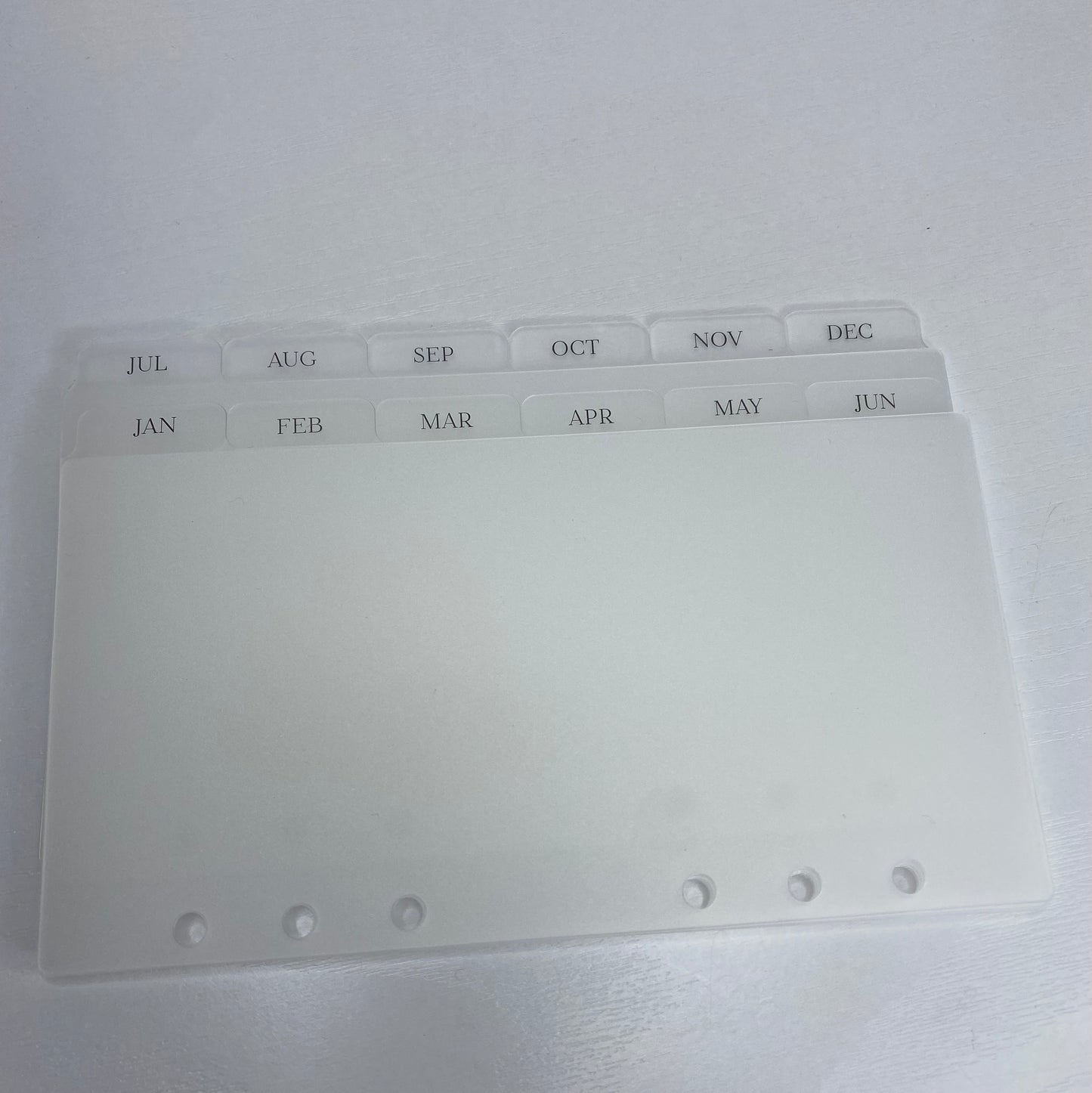 A6 Monthly Side Tab Dividers