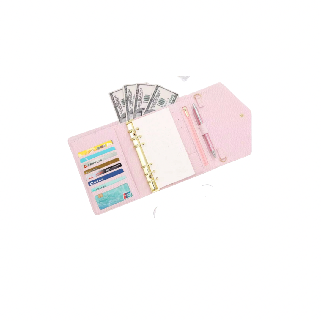 A6 Saffiano Epi Budget Binder – Stylish & Durable Money Organizer