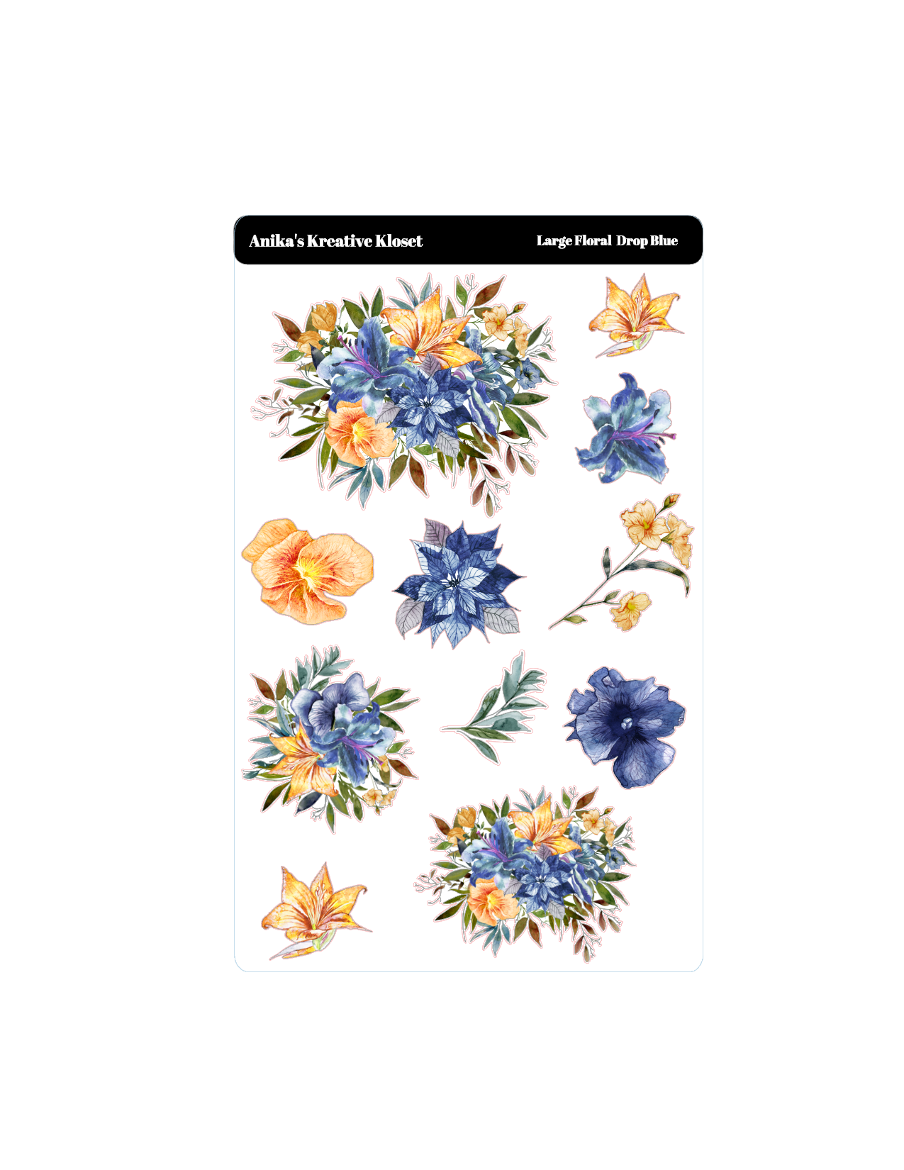 Blue Floral Bundle