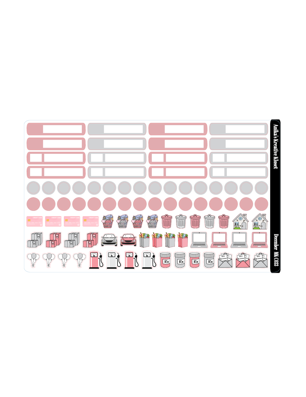 December Monthly Kit HP classic size MK-C033