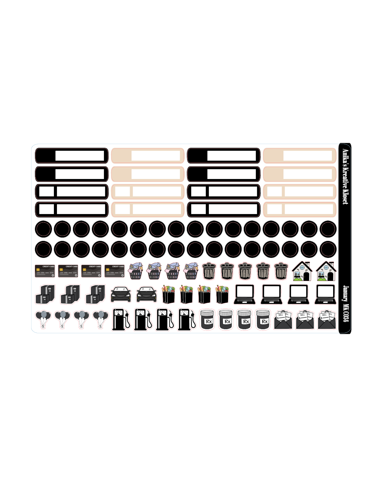 January Monthly Kit Hp Classic Sized Mk-C034