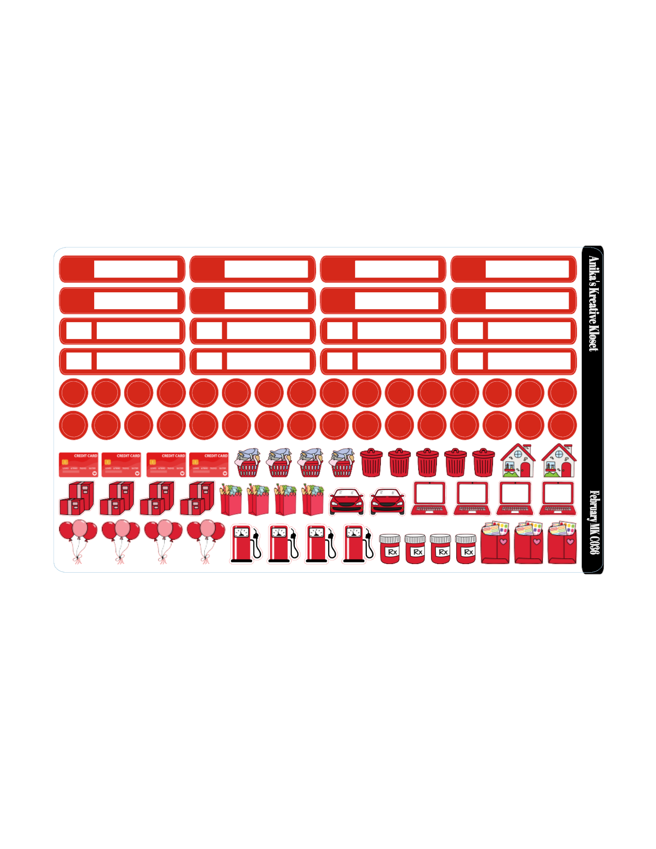 February Monthly Kit- HP Classic-Sized MK-036