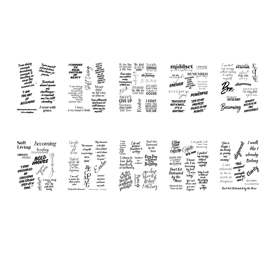 Affirmation Sticker Book