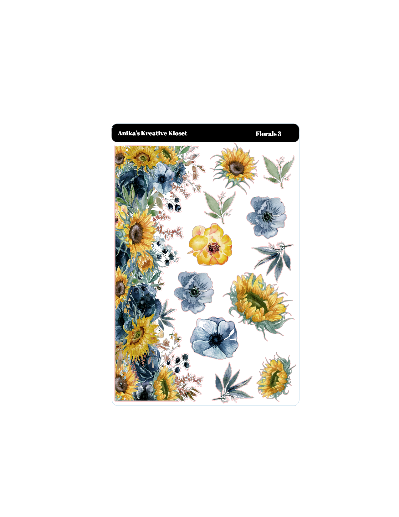 Blue Floral Bundle