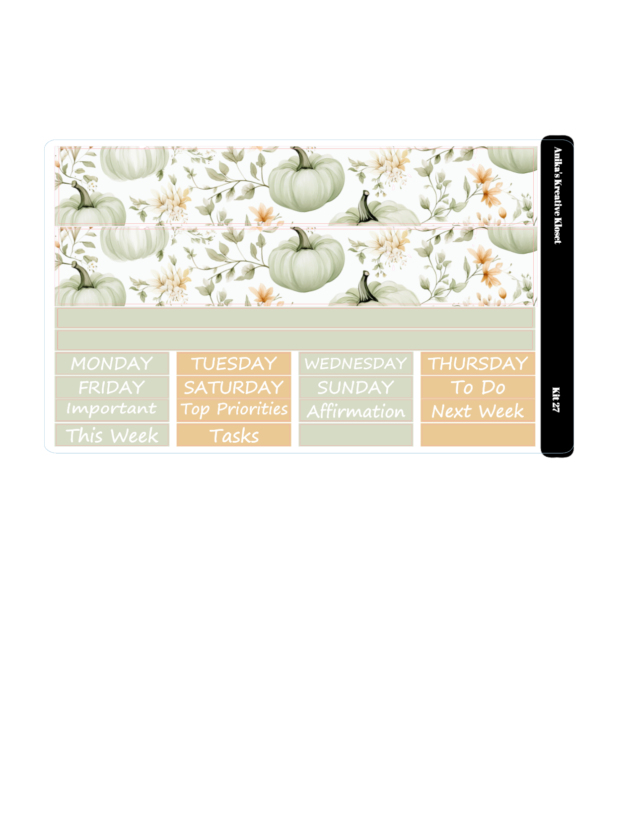 Weekly Sticker Kit 27