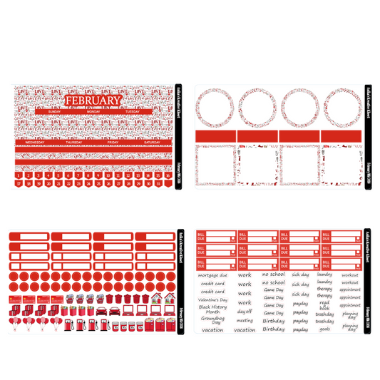 February Monthly Kit- HP Classic-Sized MK-036