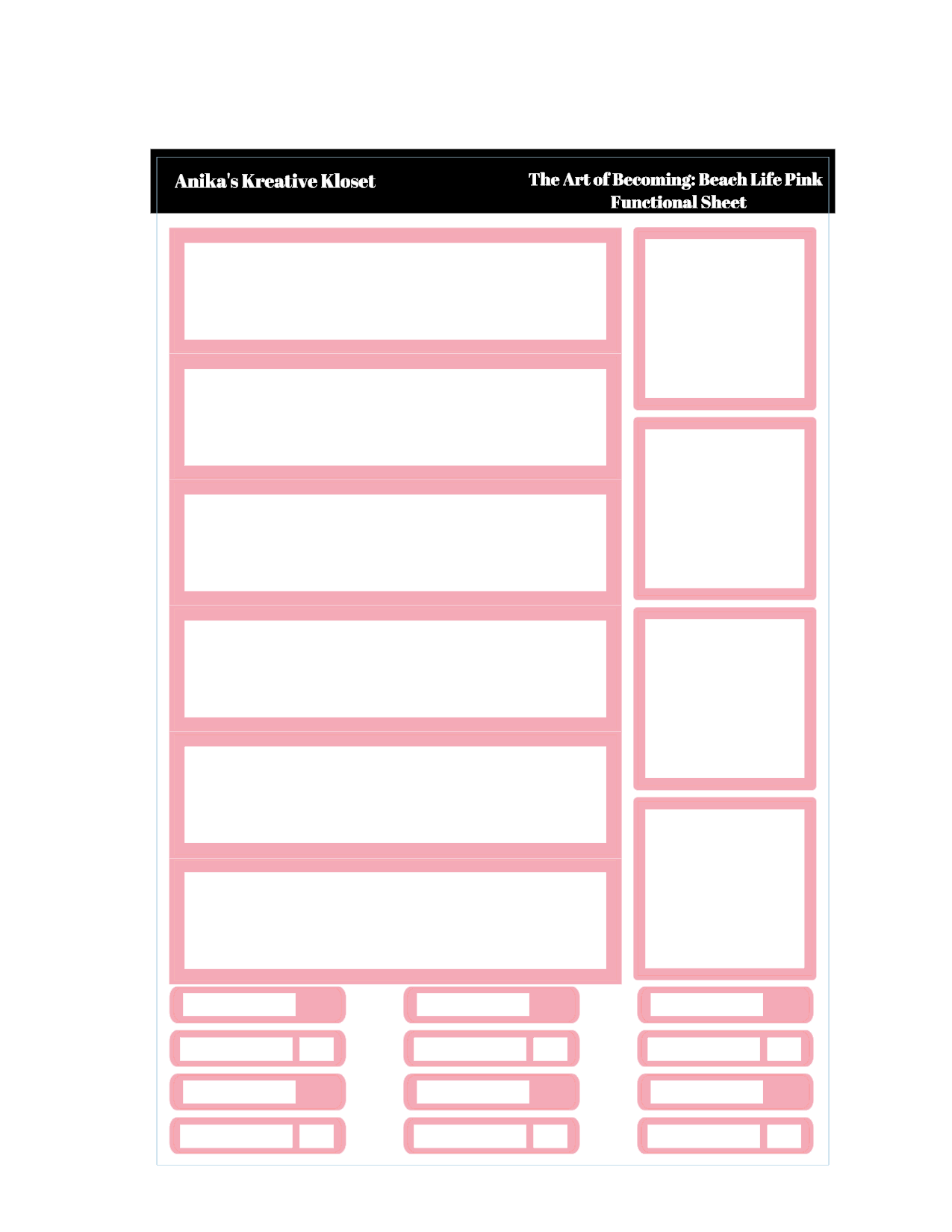 The Art of Becoming: Beach Life Pink Deco Bundle