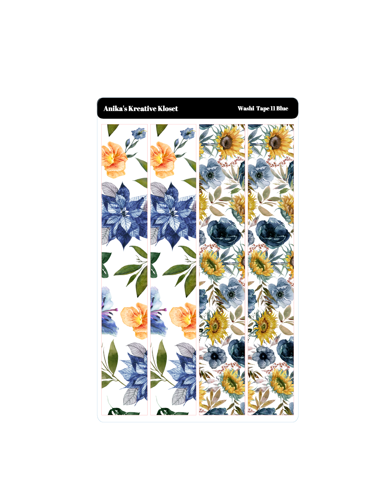 Blue Floral Bundle