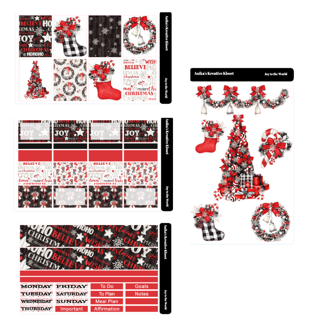 Joy to the World 4 page kit