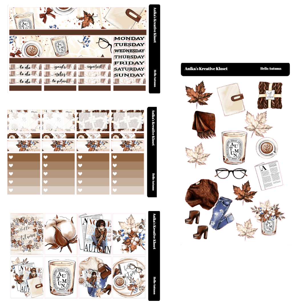 Hello Autumn Sticker Kit