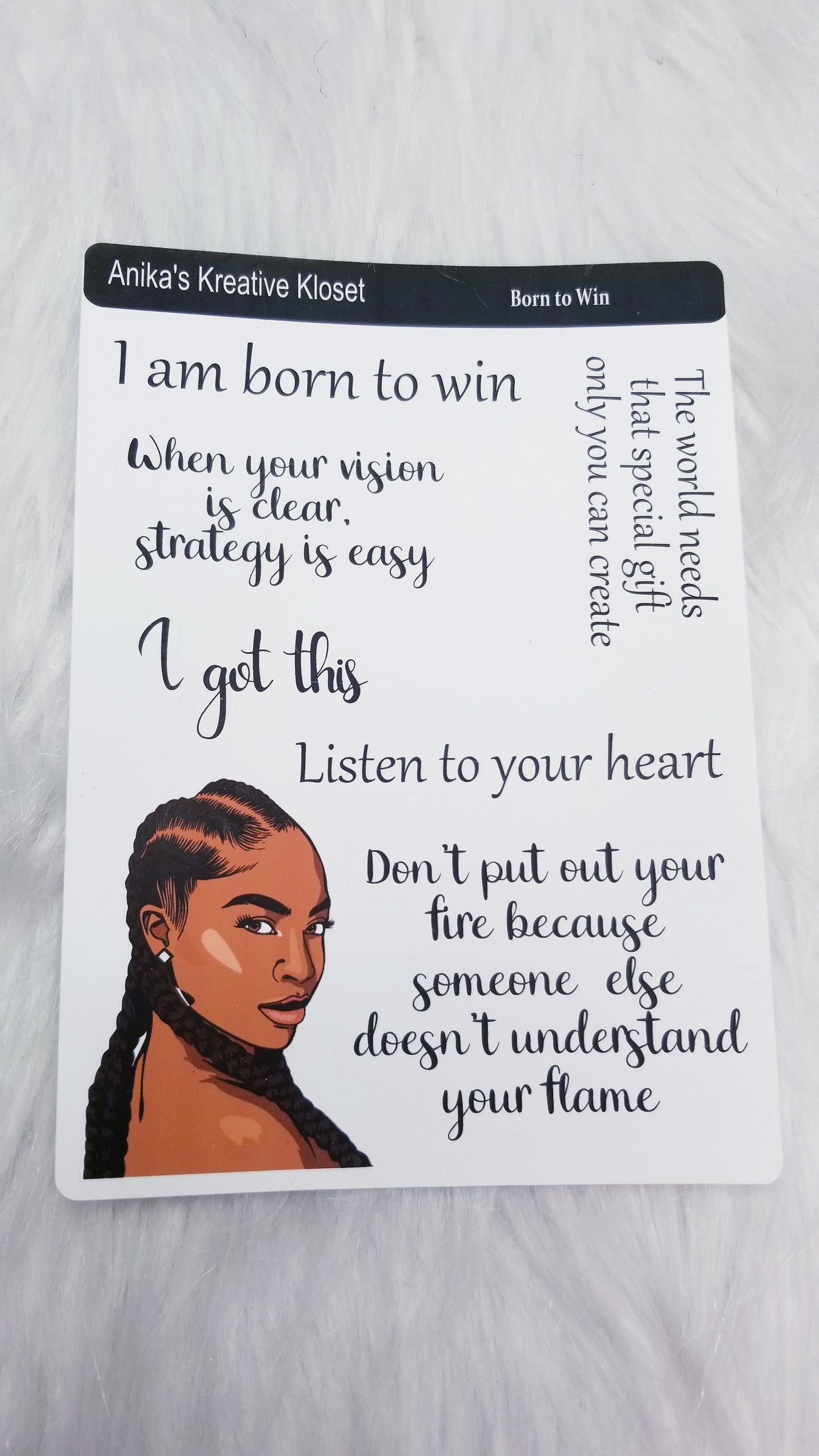 Affirmation Deco Stickers Premium