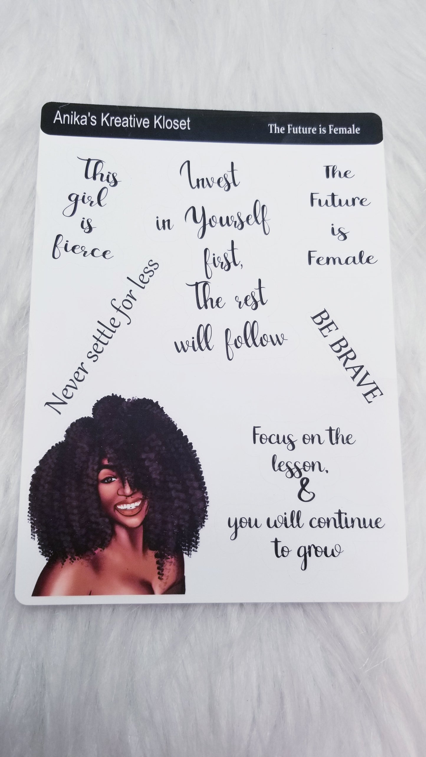 Affirmation Deco Stickers Premium