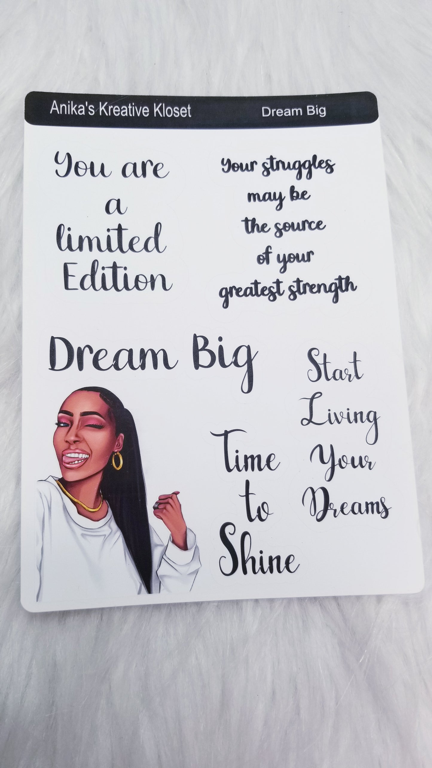 Affirmation Deco Stickers Premium