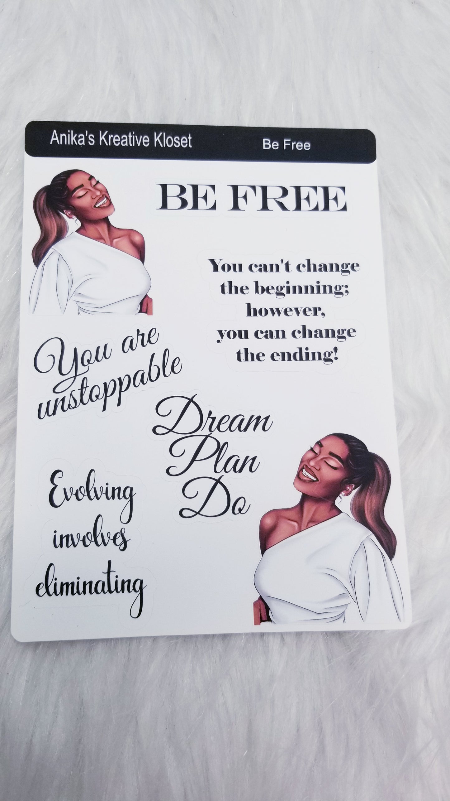 Affirmation Deco Stickers Premium