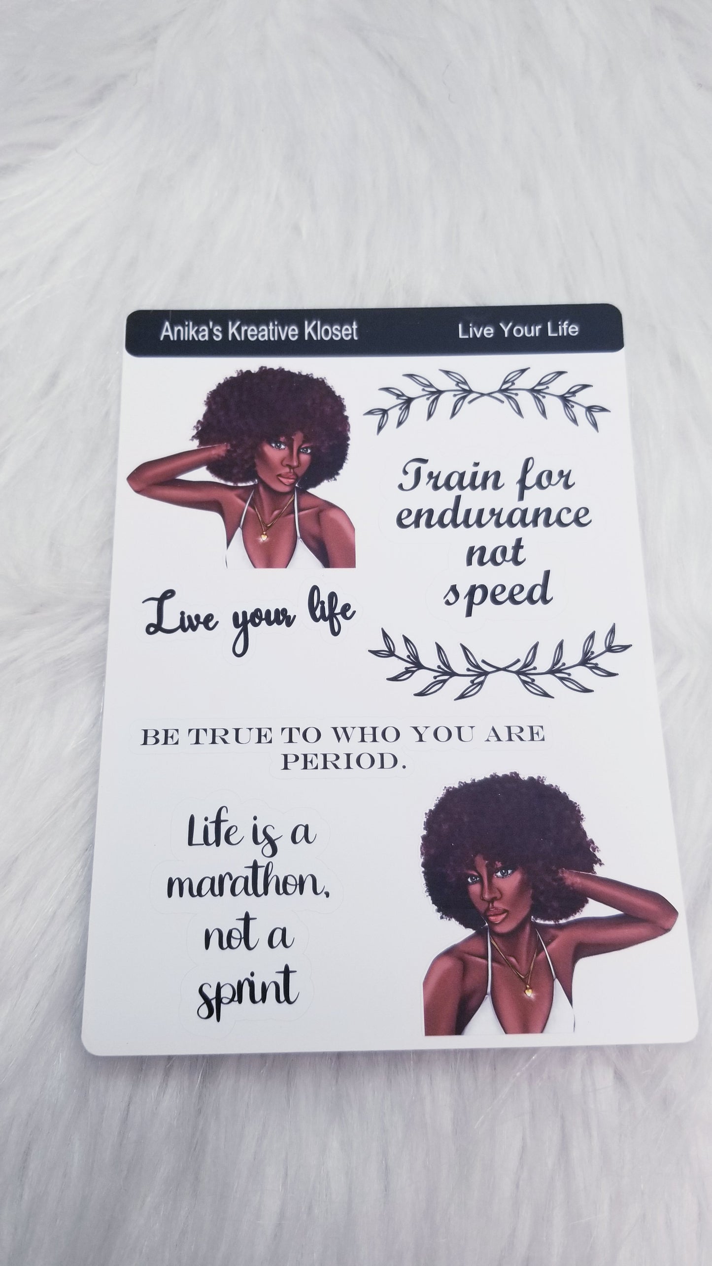 Affirmation Deco Stickers Premium