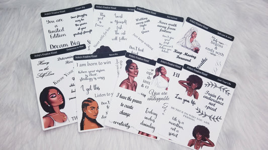 Affirmation Deco Stickers Premium