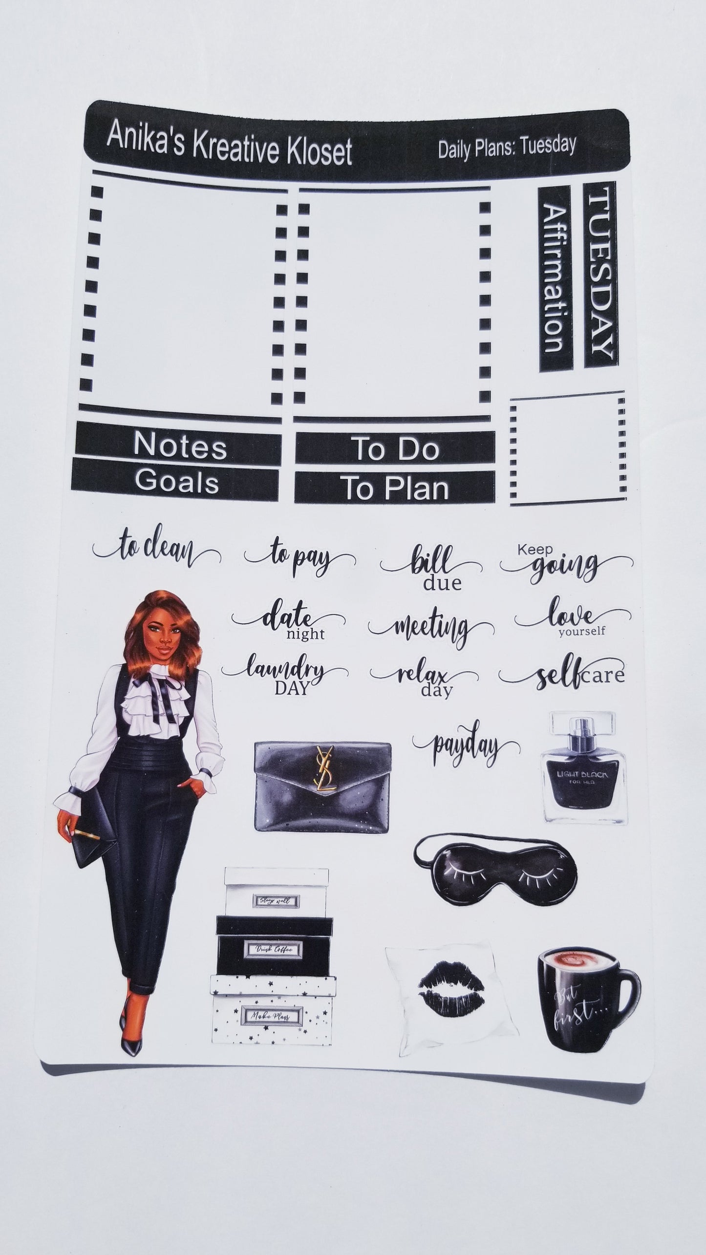 Daily Plans Sticker Sheets