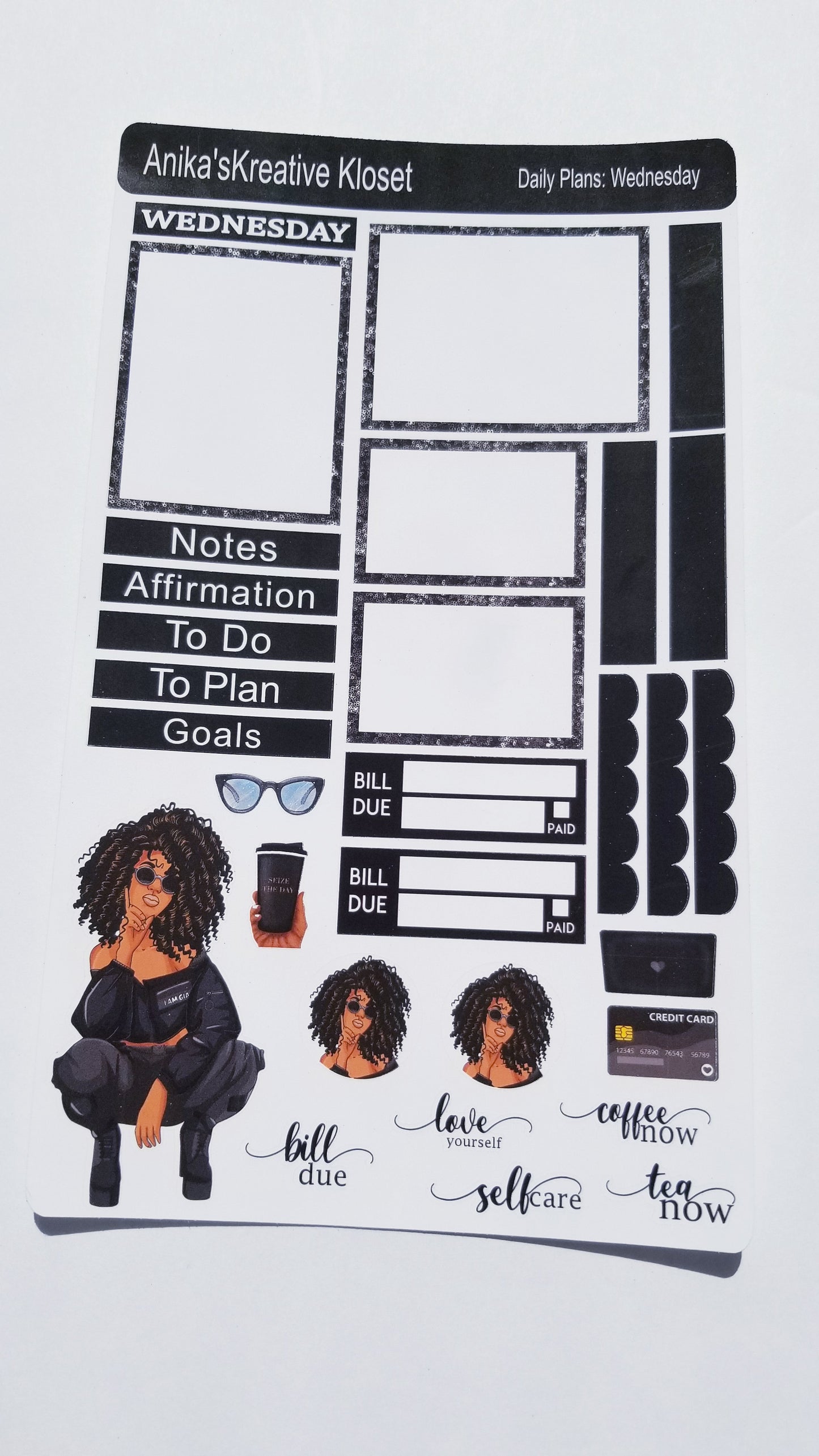 Daily Plans Sticker Sheets