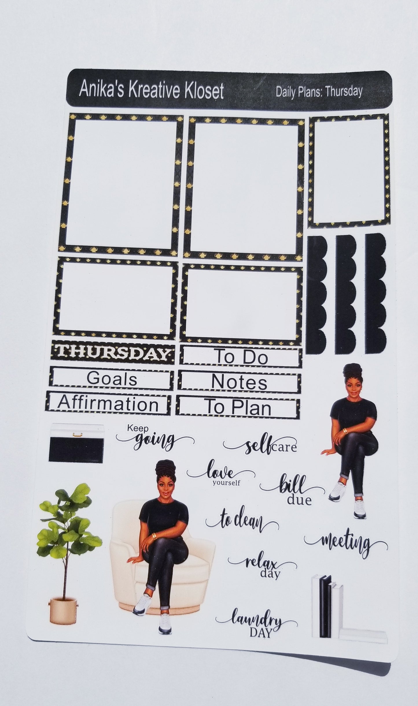 Daily Plans Sticker Sheets